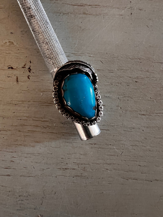 Old Pawn Turquoise Ring F. Forbis Artist