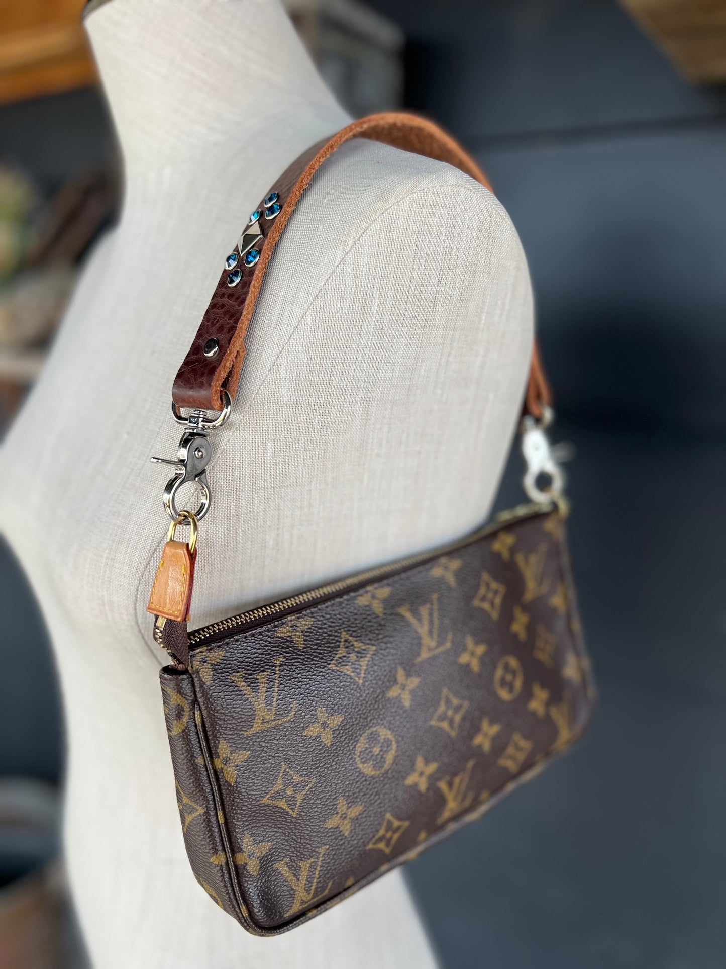 The High Desert Leather Embellished Handbag Strap