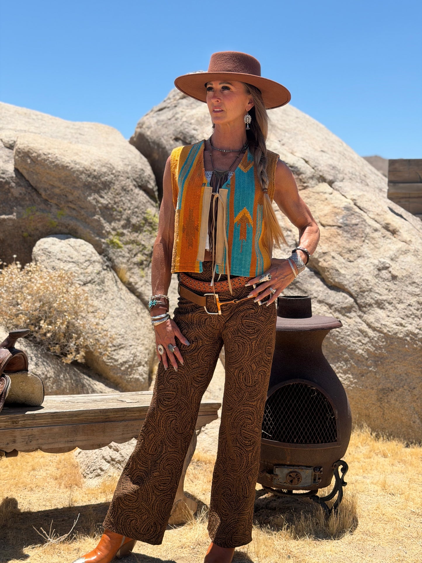 Vintage Sandy Starkman Western Vest